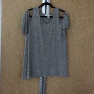 Forever 21 short sleeve cold shoulder tank 2X
